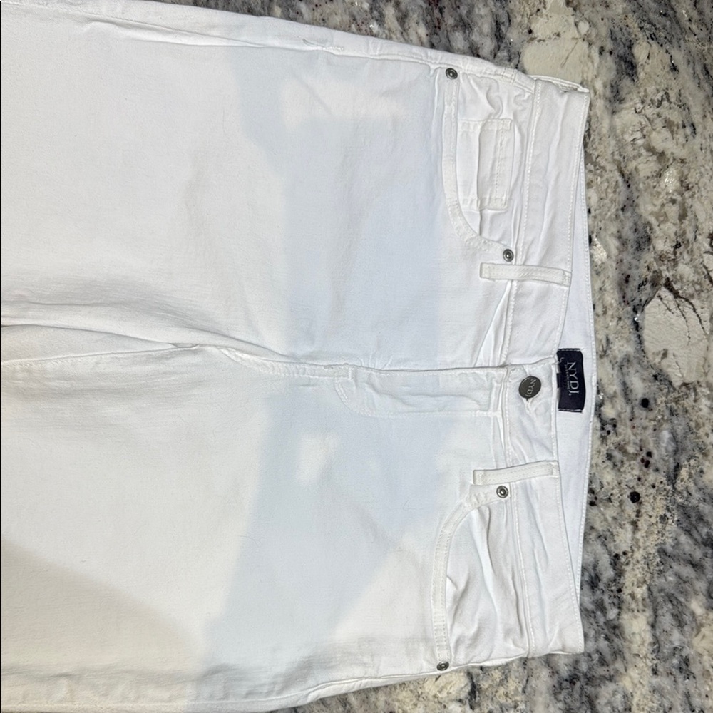 NYDJ Marilyn White Straight Leg Jeans - Picture 4 of 8